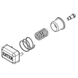 Kaba 64858-26D-01 | Mechanical Lock Enter Button Assembly Kit, Satin Chrome, for 5000 Series Mechanical Lock