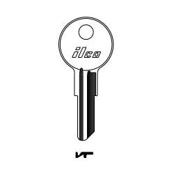 Kaba Ilco 01122BER NP A15 | Cylinder Lock Key Blank, Brass, Nickel Plated, 15 Price Group, For Yale