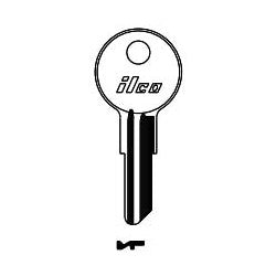 Kaba Ilco 01122BR NP A04 | Cylinder Lock Key Blank, Brass, Nickel Plated, 4 Price Group, For Yale/Hudson