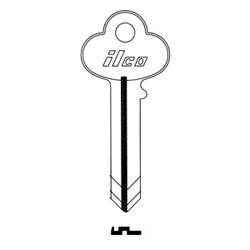 Kaba Ilco 1000 NP A04 | Cylinder Lock Key Blank, 5-Pin, Brass, Nickel Plated, 4 Price Group, For Corbin/Russwin