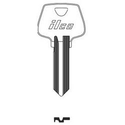 Kaba Ilco 1010U NP A13 | Cylinder Lock Key Blank, 5-Pin, Brass, Nickel Plated, 13 Price Group, For Sargent