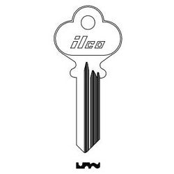 Kaba Ilco 1016N NP A06 | Cylinder Lock Key Blank, 5-Pin, Brass, Nickel Plated, 6 Price Group, For Penn