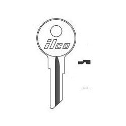 Kaba Ilco 1040U NP A14 | Vehicle Key Blank, Brass, Nickel Plated, 14 Price Group, For Mercury/Mariner Outboard
