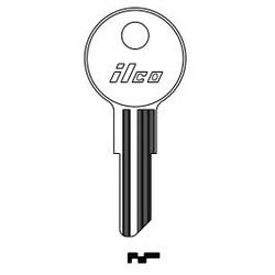 Kaba Ilco 1041T NP A03 | Cylinder Lock Key Blank, Brass, Nickel Plated, 3 Price Group, For Chicago