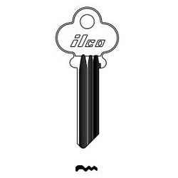 Kaba Ilco 1047CL NP A13 | Cylinder Lock Key Blank, Brass, Nickel Plated, 13 Price Group, For Sager
