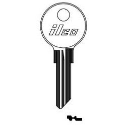 Kaba Ilco 104AM NP A03 | Cylinder Lock Key Blank, 6-Disc, Brass, Nickel Plated, 3 Price Group, For Chicago