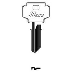 Kaba Ilco 1054KD NP A04 | Cylinder Lock Key Blank, Brass, Nickel Plated, 4 Price Group, For Dexter/Master