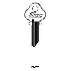 Kaba Ilco 1064 NP A04 | Cabinet Lock Key Blank, Brass, Nickel Plated, 4 Price Group, For NCL/National