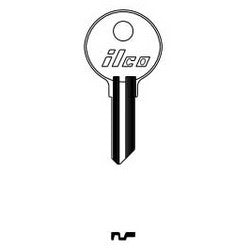 Kaba Ilco 1069E NP A05 | Cylinder Lock Key Blank, Brass, Nickel Plated, 5 Price Group, For National Cabinet Lock