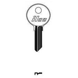 Kaba Ilco 1069FL NP A05 | Cylinder Lock Key Blank, Brass, Nickel Plated, 5 Price Group, For National Cabinet Lock