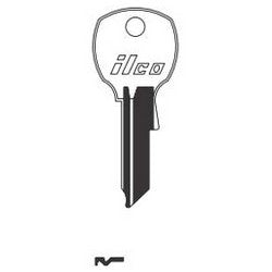 Kaba Ilco 1069L NP A02 | Cylinder Lock Key Blank, Brass, Nickel Plated, 2 Price Group, For National Cabinet Lock
