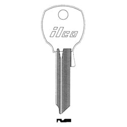 Kaba Ilco 1069LC NP A05 | Cylinder Lock Key Blank, Brass, Nickel Plated, 5 Price Group, For National Cabinet Lock