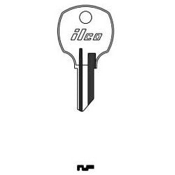 Kaba Ilco 1069S NP A04 | Cylinder Lock Key Blank, Brass, Nickel Plated, 4 Price Group, For National Cabinet Lock
