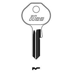 Kaba Ilco 1092-6000 NP A03 | Cylinder Lock Key Blank, Brass, Nickel Plated, 3 Price Group, For Master
