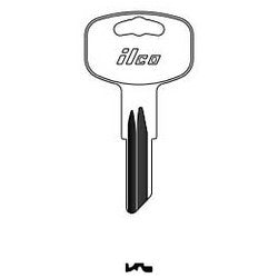 Kaba Ilco 1098PB NP A15 | Vehicle Key Blank, Brass, Nickel Plated, 15 Price Group, For Peterbilt
