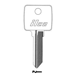 Kaba Ilco 1131R NP A13 | Cylinder Lock Key Blank, Brass, Nickel Plated, 13 Price Group, For Arco