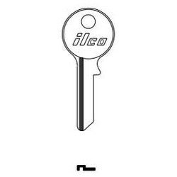 Kaba Ilco 1141F NP A13 | Cylinder Lock Key Blank, Brass, Nickel Plated, 13 Price Group, For Taylor