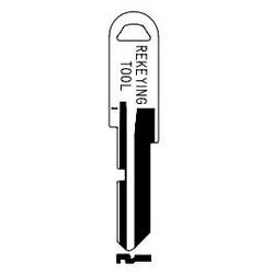 Kaba Ilco 1176RK NP A04 | Cylinder Lock Key Blank, Natural Brass, 4 Price Group, For Kwikset
