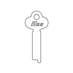 Kaba Ilco 1224 ST A07 | Key Blank, 0.3" Width x 0.05" Thickness, Steel, Nickel Plated, 7 Price Group, For Yale