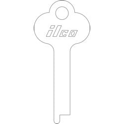 Kaba Ilco 1322S NS A93 | Key Blank, Eagle, .050" Thick × .275" Wide