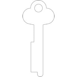 Kaba Ilco 1365 NS A93 | F/diebold .050"T X.340"W