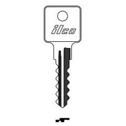 Kaba Ilco 1521 NP A16 | Cylinder Lock Key Blank, Brass, Nickel Plated, 16 Price Group, For Eagle Padlock