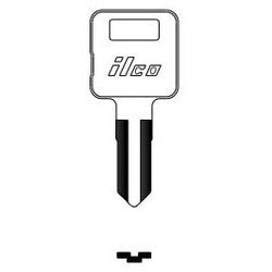 Kaba Ilco 1524 NP A15 | Vehicle Key Blank, Brass, Nickel Plated, 15 Price Group, For Grumman, Post Office