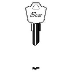 Kaba Ilco 1531 NP A08 | Cylinder Lock Key Blank, Brass, Nickel Plated, 8 Price Group, For ESP