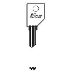 Kaba Ilco 1534 NP A12 | Cylinder Lock Key Blank, Brass, Nickel Plated, 12 Price Group, For Shaw Walker