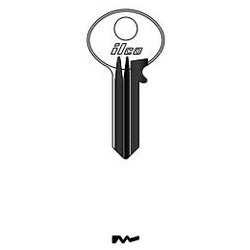 Kaba Ilco 1571 NP A14 | Cylinder Lock Key Blank, Brass, Nickel Plated, 14 Price Group, For Import