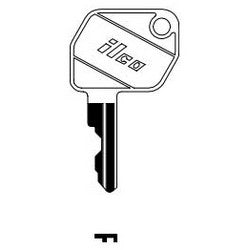 Kaba Ilco 1592 NP A08 | Vehicle Key Blank, Brass, Nickel Plated, 8 Price Group, For Ford Tractor