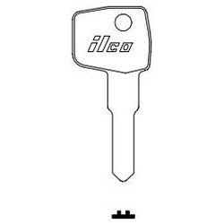 Kaba Ilco 1594 NP A11 | Cylinder Lock Key Blank, Brass, Nickel Plated, 11 Price Group, For Canada Post