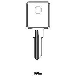 Kaba Ilco 1601 NP A04 | Cylinder Lock Key Blank, Brass, Nickel Plated, 4 Price Group, For Trimark