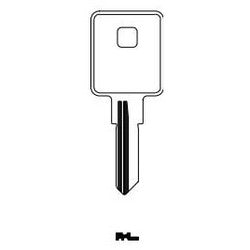 Kaba Ilco 1602 NP A04 | Cylinder Lock Key Blank, Brass, Nickel Plated, 4 Price Group, For Trimark