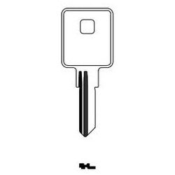 Kaba Ilco 1604 NP A04 | Cylinder Lock Key Blank, Brass, Nickel Plated, 4 Price Group, For Trimark