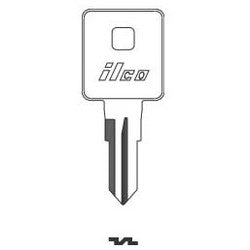 Kaba Ilco 1605 NP A08 | Vehicle Key Blank, Brass, Nickel Plated, 8 Price Group, For Tool Box