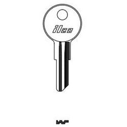 Kaba Ilco 1618 NP A04 | Cylinder Lock Key Blank, Brass, Nickel Plated, 4 Price Group, For Bauer