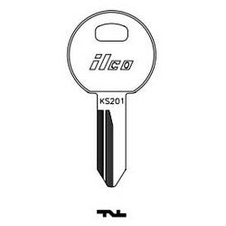 Kaba Ilco 1622 NP A04 | Cylinder Lock Key Blank, Brass, Nickel Plated, 4 Price Group, For Trimark