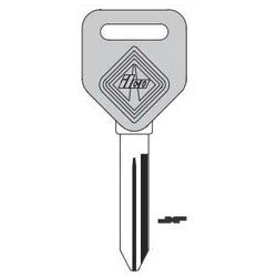 Kaba Ilco 1629-P NP A14 | Vehicle Key Blank, Plastic Head, Natural Brass, 14 Price Group, For Ford International Freightliner