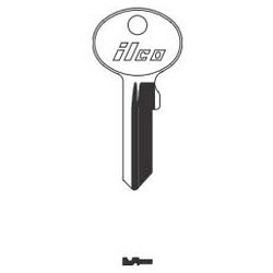 Kaba Ilco 1634 NP A03 | Cylinder Lock Key Blank, Brass, Nickel Plated, 3 Price Group, For Wind