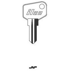 Kaba Ilco 1635J NP A03 | Cylinder Lock Key Blank, J Cam, Brass, Nickel Plated, 3 Price Group, For ARFE