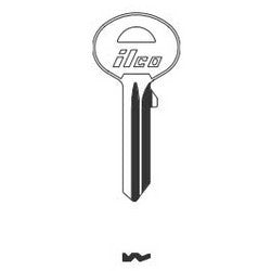 Kaba Ilco 1636 NP A03 | Cylinder Lock Key Blank, Brass, Nickel Plated, 3 Price Group, For Sun