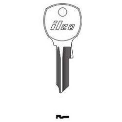 Kaba Ilco 1646 NP A03 | Cylinder Lock Key Blank, Brass, Nickel Plated, 3 Price Group, For USPS