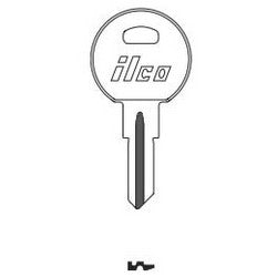 Kaba Ilco 1650 NP A06 | Cylinder Lock Key Blank, Natural Brass, 6 Price Group, For Trimark