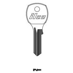 Kaba Ilco 1652 NP A03 | Cylinder Lock Key Blank, Brass, Nickel Plated, 3 Price Group, For Auth Florence