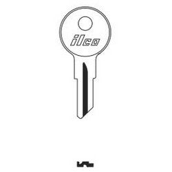 Kaba Ilco 1657 NP A02 | Vehicle Key Blank, Brass, Nickel Plated, 2 Price Group, For Kenworth