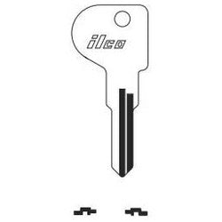 Kaba Ilco 1659 NP A05 | Cylinder Lock Key Blank, Brass, Nickel Plated, 5 Price Group, For Canada Post