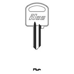 Kaba Ilco 1662 NP A04 | Cylinder Lock Key Blank, Brass, Nickel Plated, 4 Price Group, For Wright Products