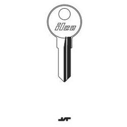 Kaba Ilco 1663 NP A04 | Cylinder Lock Key Blank, Brass, Nickel Plated, 4 Price Group, For Kimball