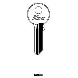 Kaba Ilco 1672 NP A03 | Key Blank, Double-Sided, Brass, Nickel Plated, 3 Price Group, For Guard Security